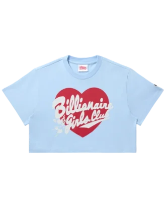 Tricou scurt pentru femei cu inscripție și inimă