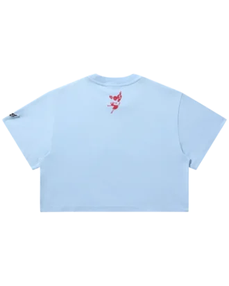 Tricou scurt pentru femei cu inscripție și inimă